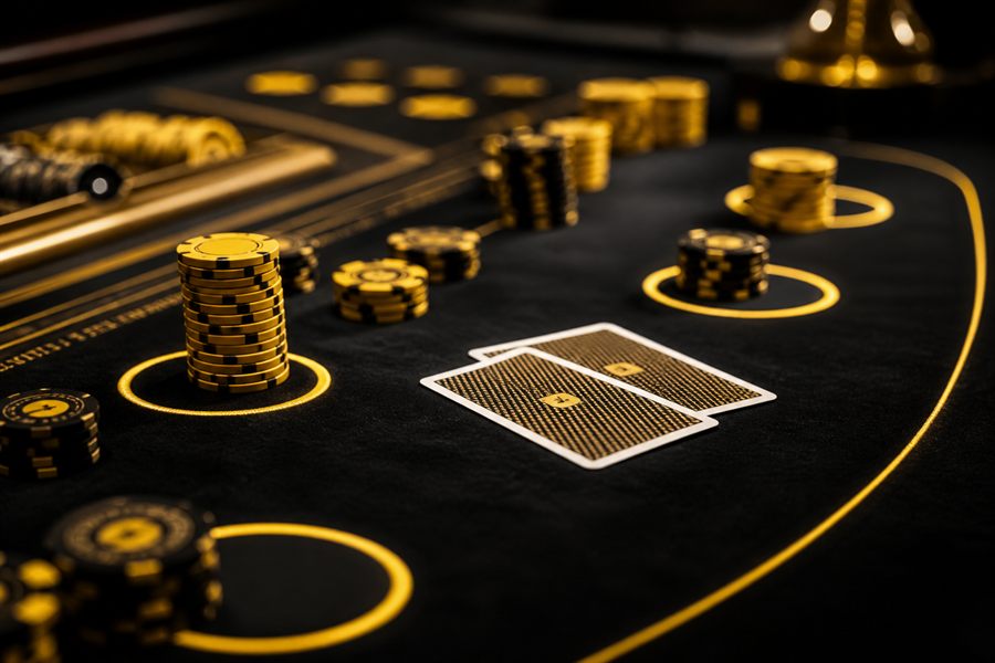 Krupiérka s kartami - baccarat live